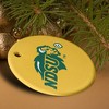 North Dakota State Bison Logo Secondary Porcelain Holiday Christmas Tree Ornament - 4 of 4