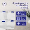 Homz Heavy Duty Modular Clear Plastic Stackable Storage Tote Containers with Latching and Locking Lids, 31 Quart Capacity - 4 of 4