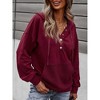 Women's Quilted Pocket Hoodie - Tickled Teal - 2 of 4