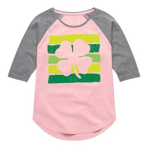 Girls' - Instant Message - St. Patrick's Day Outlined Shamrock - 1 of 3