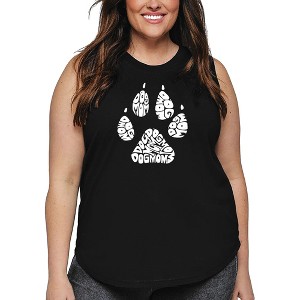 LA Pop Art Women's Word Art Tank Top - Dog Mom - 1 of 4