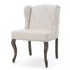 CAVINAS Linen Accent Chair with Button Tufted Backrest,Modern Upholstered Living Room Chairs,Reading Chairs for Living Room - 2 of 4