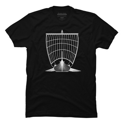 Men's Design By Humans Viking longship By gegogneto T-Shirt