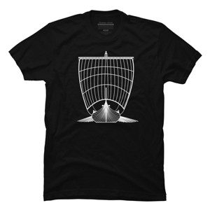 Men's Design By Humans Viking longship By gegogneto T-Shirt - 1 of 2