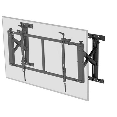 Monoprice Push-to-Pop-Out Wall Mount for 50in to 55in Screens, Max Weight 154 lbs, VESA Patterns up to 800x400 - Commercial Series