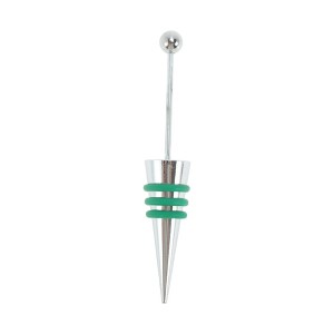 Unique Bargains Thin Stem with Bead Wine Stopper Aluminum Alloy TPR 12x2.1x2.1cm 4.72"x0.83"x0.83" 1 Pc - 1 of 3