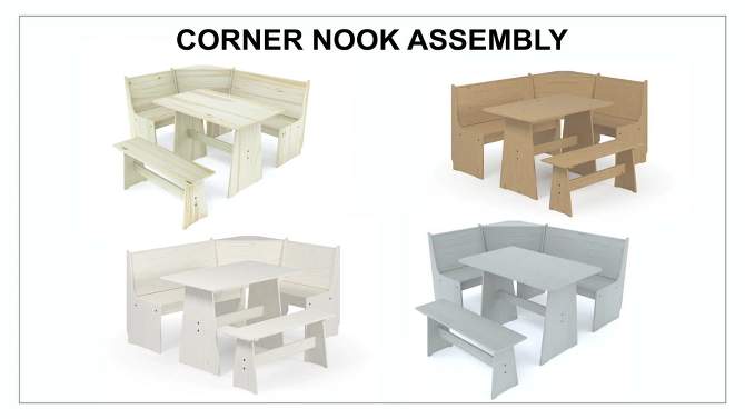 Whatley Corner Nook Dining Set - Linon, 2 of 27, play video