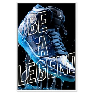 Notoriart Be a Legend Sneaker Drip Wall Art Framed - 1 of 4