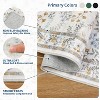 Washable Rug for Living Room Botanical Floral Bedroom Rug Non Slip Soft Vibrant Carpet Low Pile Foldable Floor Mat for Dorm - 4 of 4