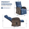 Versatile Outdoor Recliner Swivel Chair - 2 of 4