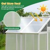 76''x48''x86'' Greenhouse With Front Entry Door Outdoor Walk-in Winter Gardening Greenhouse Garden Shed For Patio Backyard Lawn - 4 of 4