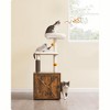 Feandrea WoodyWonders Cat Tree with Litter Box Enclosure, 2-in-1 Modern Cat Tower for Indoor Cats, 52.8-Inch Cat Condo - 4 of 4