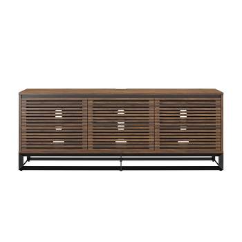 68" Media Console with Steel Post TV Stand for TVs up to 77" - ALPHASON