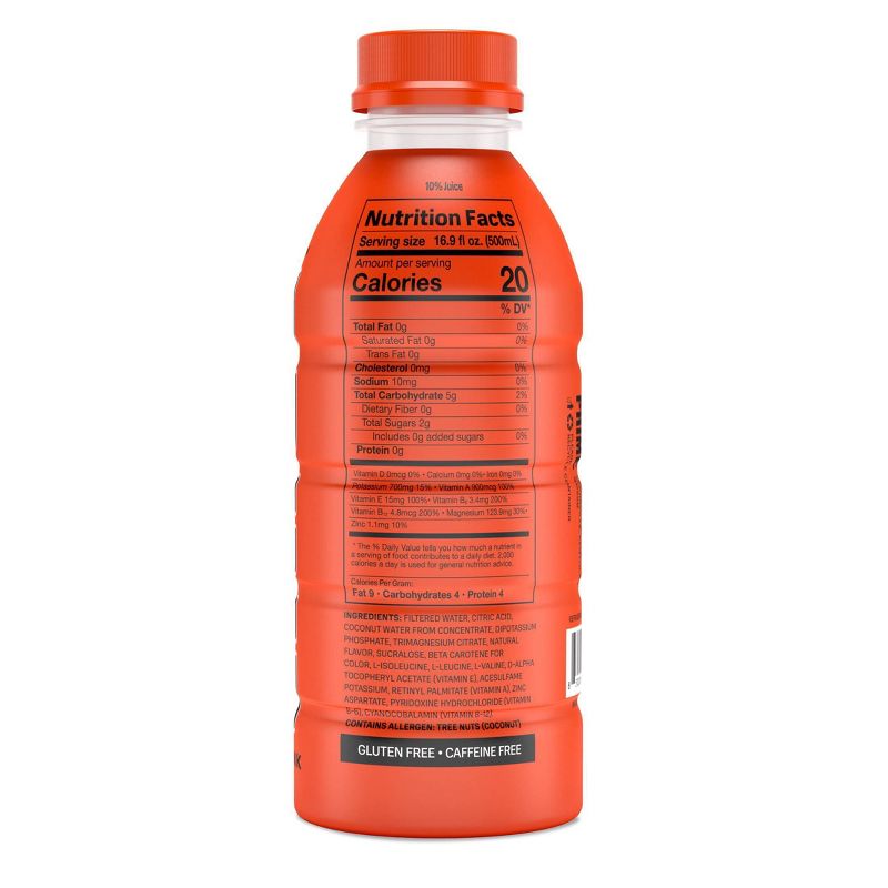 Prime Hydration Orange Sports Drink - 16.9 fl oz Bottle, 4 of 7