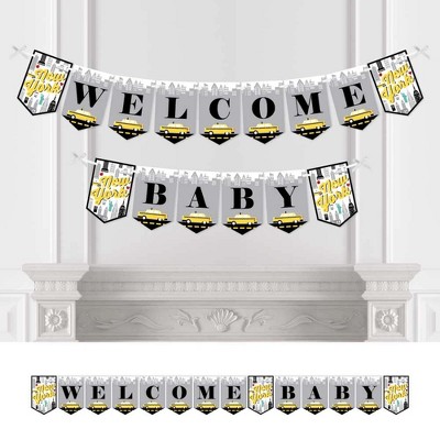 Big Dot of Happiness NYC Cityscape - New York City Baby Shower Bunting Banner - Party Decorations - Welcome Baby