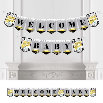 Big Dot of Happiness NYC Cityscape - New York City Baby Shower Bunting Banner - Party Decorations - Welcome Baby