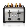 Kenmore 4-Slice Red Stainless Steel Toaster, Dual Controls, Wide Slot