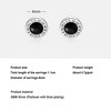 Premium Sterling Silver Earrings Earrings for Women, High-end S999 Silver Roman Numerals - 3 of 4