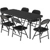 Boys and Girls Folding Table and Chairs Set of 3, Portable Table and Chair with Pu Soft Cushion, Suitable for Eating, Reading and Playing - 3 of 3