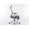 MaseiKar Ergonomic Office Chair with Lumbar Support & Headrest & Flip-up Arms Height Adjustable Rocking Home Office Desk Swivel High Computer Chair - 2 of 4