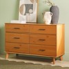 Walker Edison Modern Solid Wood 6-Drawer Dresser with Metal Handles - 2 of 4