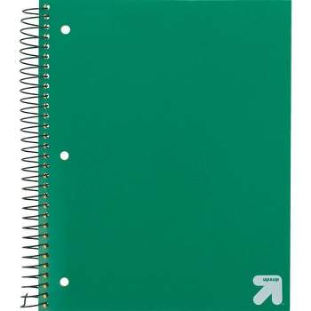 Spiral Notebook 1 Subject College Ruled PP 100 Sheets Green - up & up™