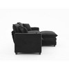L-Shaped Sectional Sofa with Ottoman, USB & Cup Holders, Modular - 2 of 4