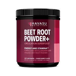 Beet Root Powder, Black Cherry Flavored, Havasu Nutrition, 327gm - 1 of 4