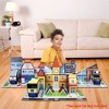 PICASSO-TILES 80 PC School, Hospital, Police Station,  3-in-1, Magnetic Tiles, Building Blocks, STEM Toys for Kids 3+ - 2 of 4