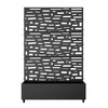 Dovelina Iron Black Arch Mobile Planters Planting Box Trellis for Climbing Plants - 2 of 4