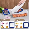 Attop 4-in-1 Blue & White Vegetable Chopper – Slice/Dice/Chop/Shred for Salads, Onions, Potatoes & Carrots - 2 of 4