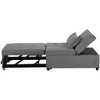Adjustable Footstool Bed Stool Guest Sofa Chair, Modern Sleeper Sofa Guest Bed with Adjustable Backrest and Pillow for Bedroom, Living Room - 4 of 4
