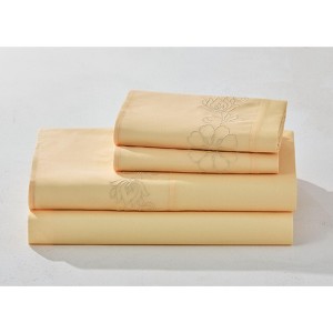 BrylaneHome Anna Embroidered Sheet Set - 1 of 2