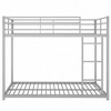 KTMBDW Bunk Bed for Kids, Teens & Adults Bunk Bed with Stairs & Flat Rungs, Heavy Duty Metal Slats, No Box Spring Needed - 4 of 4
