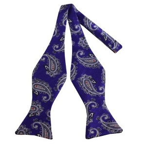 Men's Paisley 2.75" x 4.75" Adjustable 16" - 22" Self-Tie Bow Tie - 1 of 3