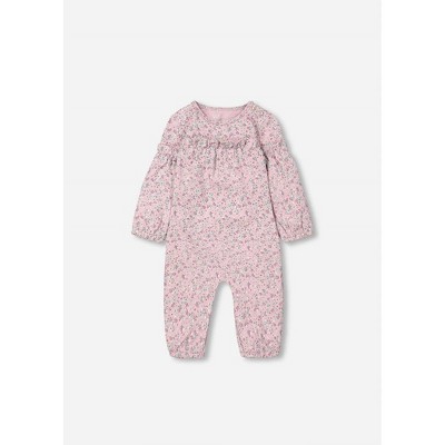 Girl ' Floral Organic Cotton Jumpsuit - Deux par Deux