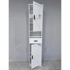 Ridstar 69.29 in. H White Bathroom Storage Cabinet with 2 Barn Doors and 1 Drawer - 2 of 4