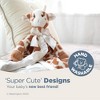 Bearington Baby Patches Snuggler, 15 Inch Giraffe Plush Stuffed Animal Security Blanket Lovey for Babies - 3 of 4