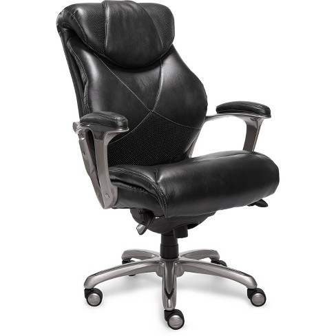 Cantania Executive Bonded Leather Office Chair With Air Technology Black La Z Boy Target