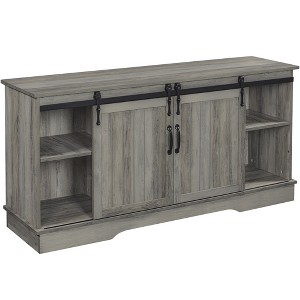 Yaheetech TV Stand wih Storage, 58" Entertainment Center with Sliding Barn Door - 1 of 4