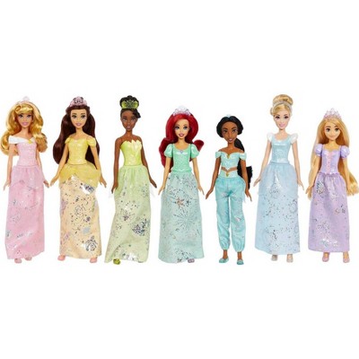 Disney Princess 12.7" Story Sparkle Princess Doll Gift Set - 7pk