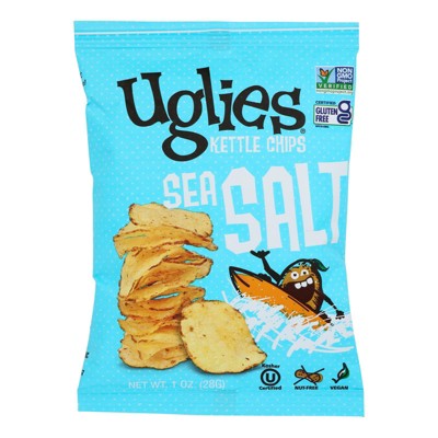 Uglies Sea Salt Kettle Cooked Potato Chips Case Of 32/1 Oz Target