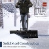 Best Choice Products 36in Hand Snow Pusher w/ 2 Wheels, Adjustable Handle, Blade Angle, Reflective Tape - Black - 3 of 4