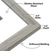 Americanflat 9x12 Picture Frame in Driftwood - Displays 6x8 With Mat and 9x12 Without Mat - Composite Wood with Shatter Resistant Glass - 3 of 4