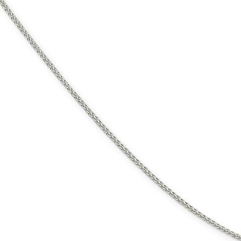 Black Bow Jewelry 1.5mm Rhodium Plated Sterling Silver Round Spiga