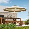 9FT Patio Umbrella, UPF 50+ Outdoor Market Umbrella with 8 Ribs, Vented Outdoor Table Umbrella for Deck and Lawn - 2 of 4