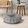 Holli Zollinger Linen Grey Light Round Floor Pillow - Deny Designs - 4 of 4