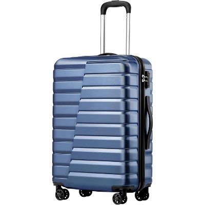 Paaaawaters Luggage Suitcase Carry on Hardside PC+ABS Spinner TSA Lock Telescopic Handle