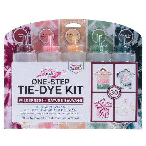 Tulip One-Step Tie-Dye Kit Party Supplies, 18 Bottles Tie Dye, Rainbow, 1  Count (Pack of 1)
