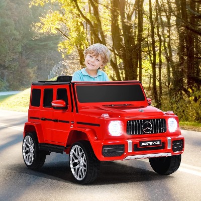 Red 12V Mercedes-Benz G63 Kids Ride-On Car with Remote Control